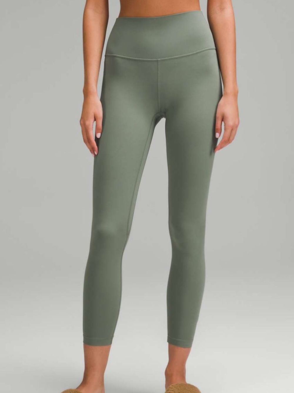 Lululemon Align Crop 23 Grey Eucalyptus